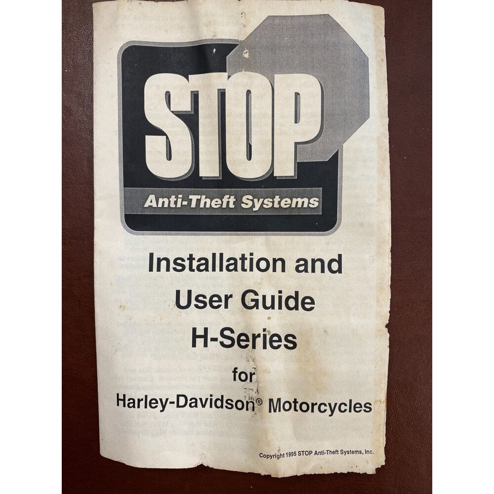STOP Harley Davidson Motorcycle Alarm System, 12V Motorcycle Anti Theft